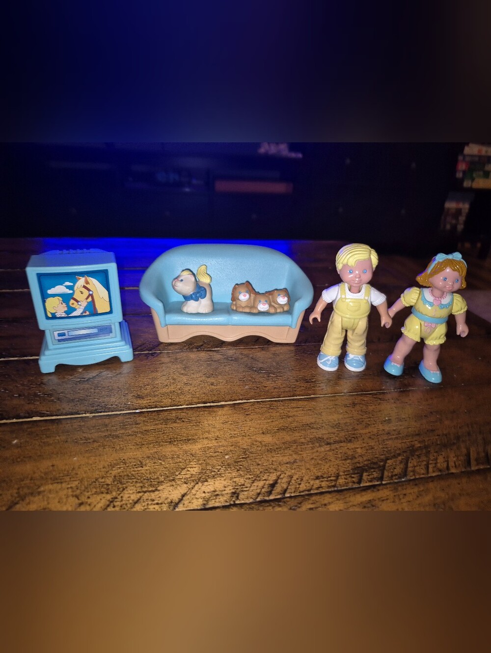 Vintage Loving Family Rare Figurines and Living Room